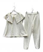 CELFORDセルフォード）の古着「ビックカラーポンチセットアップ」｜ホワイト