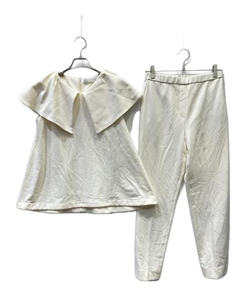 CELFORD（セルフォード）CELFORD (セルフォード) ビックカラーポンチセットアップ ホワイト サイズ:38の古着・服飾アイテム