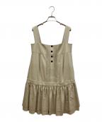 FOXEY NEWYORKフォクシーニューヨーク）の古着「ゴールドボタンワンピース」｜ベージュ