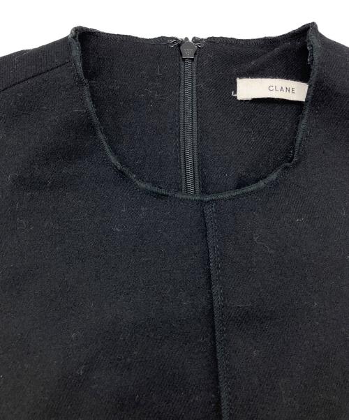 CLANE（クラネ）CLANE (クラネ) フレアノースリーブワンピース ブラック サイズ:1の古着・服飾アイテム
