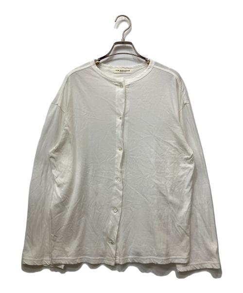 THE SHINZONE（ザ シンゾーン）THE SHINZONE (ザ シンゾーン) HIGH TWIST COTTON CARDIGAN ホワイト サイズ:Fの古着・服飾アイテム