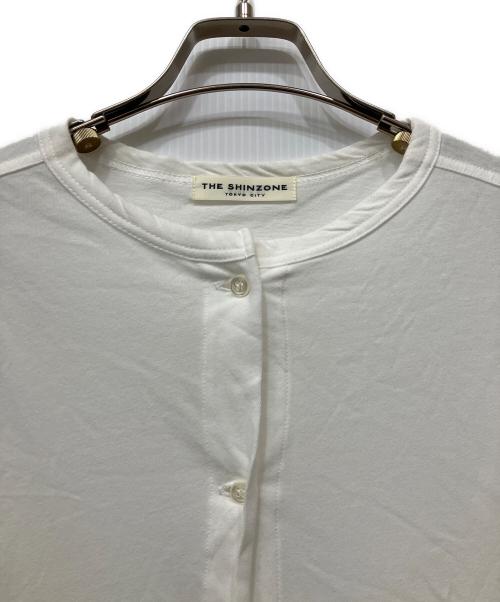 THE SHINZONE（ザ シンゾーン）THE SHINZONE (ザ シンゾーン) HIGH TWIST COTTON CARDIGAN ホワイト サイズ:Fの古着・服飾アイテム