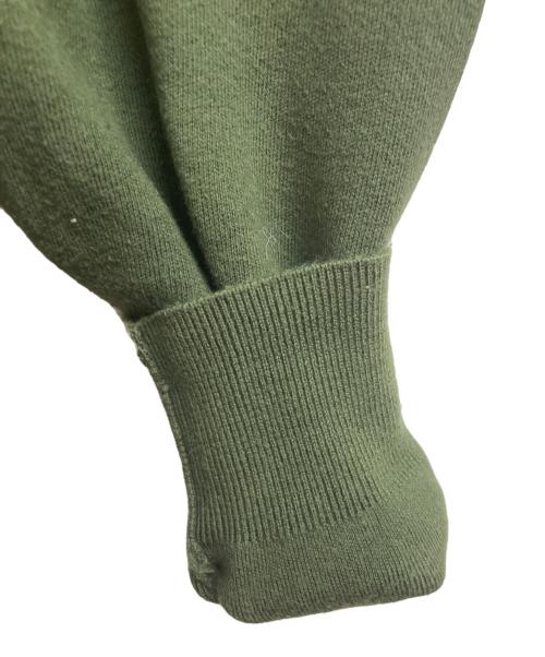 CABAN（キャバン）CABAN (キャバン) コットンカシミヤ クルーネックプルオーバー グリーン サイズ:Mの古着・服飾アイテム