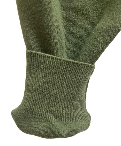 CABAN（キャバン）CABAN (キャバン) コットンカシミヤ クルーネックプルオーバー グリーン サイズ:Mの古着・服飾アイテム