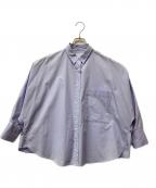 SACRAサクラ）の古着「SUPERIOR COTTON POPLIN SHIRT」｜ブルー