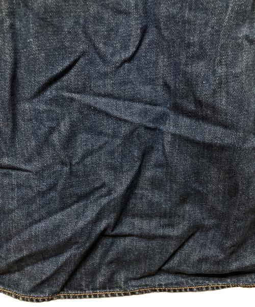 SACRA（サクラ）SACRA (サクラ) コットンリネンデニム スキッパーカラーワンピース ブルー サイズ:38の古着・服飾アイテム