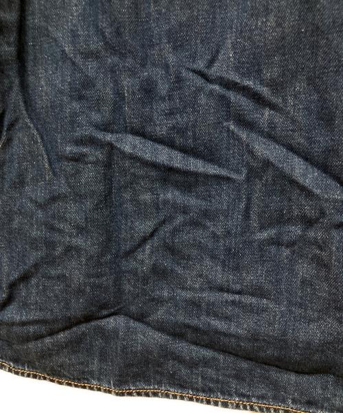 SACRA（サクラ）SACRA (サクラ) コットンリネンデニム スキッパーカラーワンピース ブルー サイズ:38の古着・服飾アイテム
