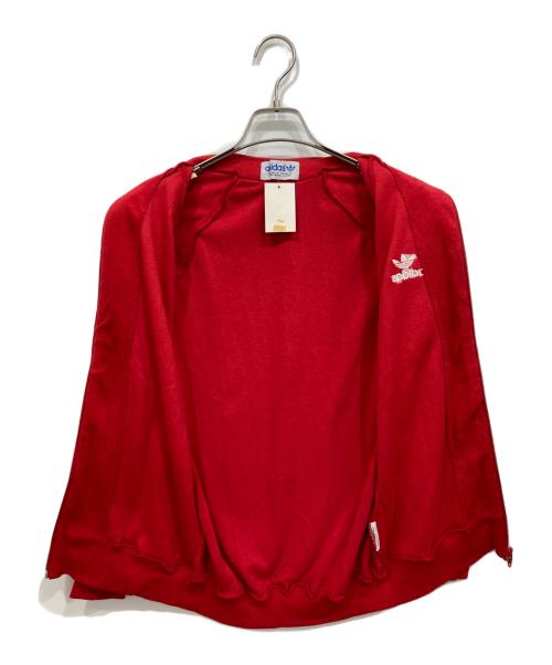 adidas（アディダス）adidas (アディダス) パイル地トラックジャケット レッド サイズ:Sの古着・服飾アイテム