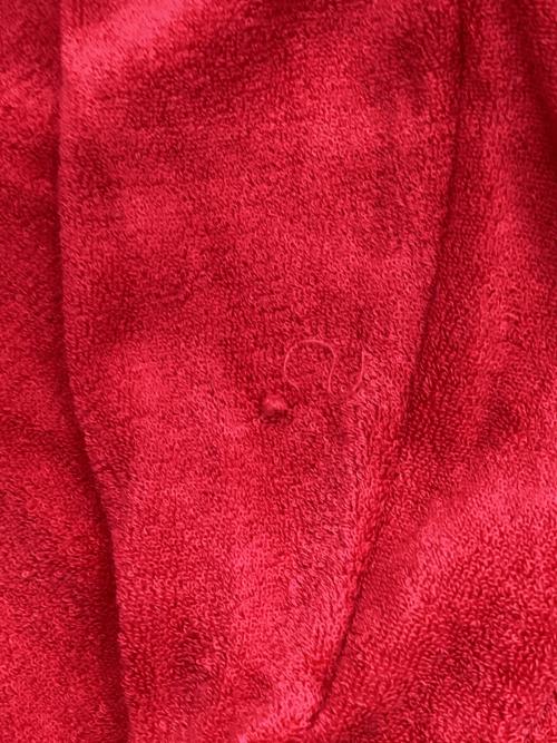 adidas（アディダス）adidas (アディダス) パイル地トラックジャケット レッド サイズ:Sの古着・服飾アイテム