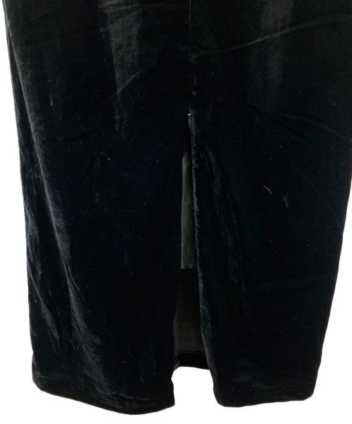 anuke（アンヌーク）anuke (アンヌーク) ベロアバルーンワンピース ブラック サイズ:38の古着・服飾アイテム