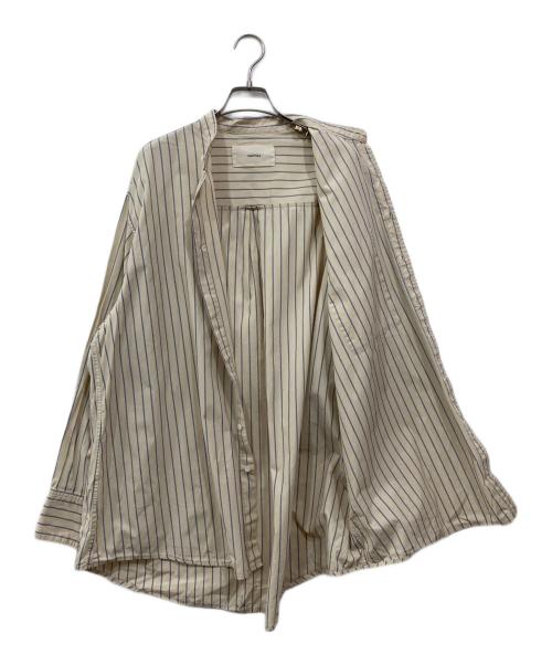 TODAYFUL（トゥデイフル）TODAYFUL (トゥデイフル) Stripe Over Shirts ベージュ サイズ:Freeの古着・服飾アイテム
