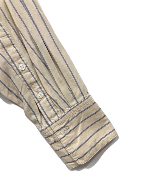 TODAYFUL（トゥデイフル）TODAYFUL (トゥデイフル) Stripe Over Shirts ベージュ サイズ:Freeの古着・服飾アイテム