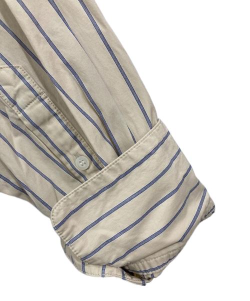 TODAYFUL（トゥデイフル）TODAYFUL (トゥデイフル) Stripe Over Shirts ベージュ サイズ:Freeの古着・服飾アイテム