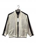 CINOHチノ）の古着「サテンブルゾン」｜ブラック×ホワイト