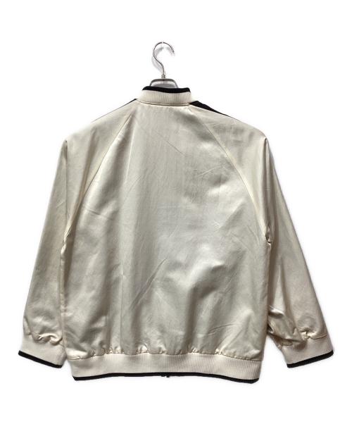 CINOH（チノ）CINOH (チノ) サテンブルゾン ブラック×ホワイト サイズ:46の古着・服飾アイテム