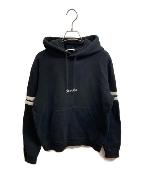 Saint Laurent Paris（サンローランパリ）Saint Laurent Paris (サンローランパリ) プルオーバーパーカー ブラック サイズ:Mの古着・服飾アイテム