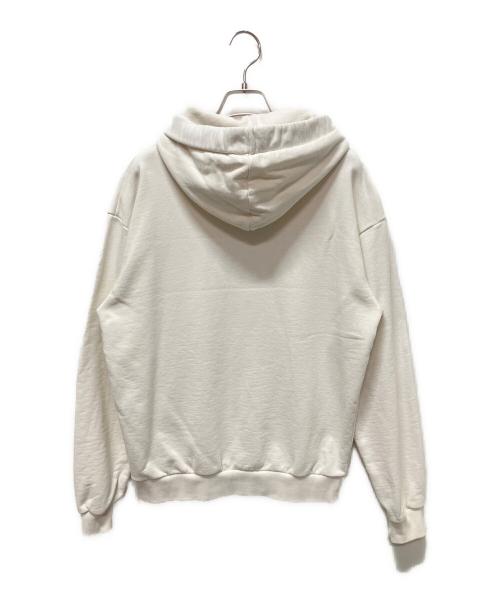 CELINE（セリーヌ）CELINE (セリーヌ) ドローストリング付き ルーズ フーディー ホワイト サイズ:Sの古着・服飾アイテム