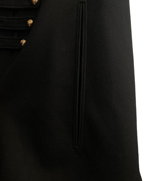 CELINE（セリーヌ）CELINE (セリーヌ) ウールカシミヤクロス オフィサー ケープ ブラック サイズ:Sの古着・服飾アイテム