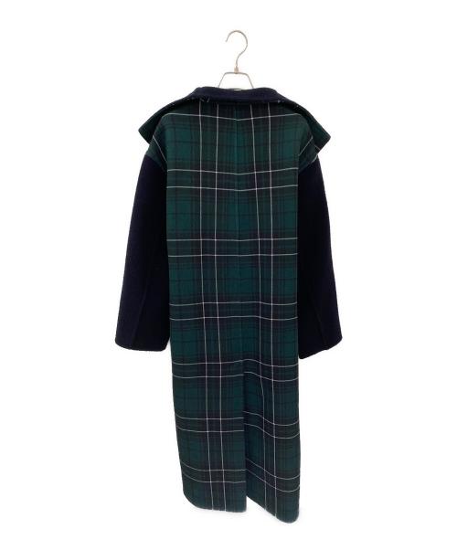 LOEWE（ロエベ）LOEWE (ロエベ) ガウンコート ネイビー×グリーン サイズ:34の古着・服飾アイテム