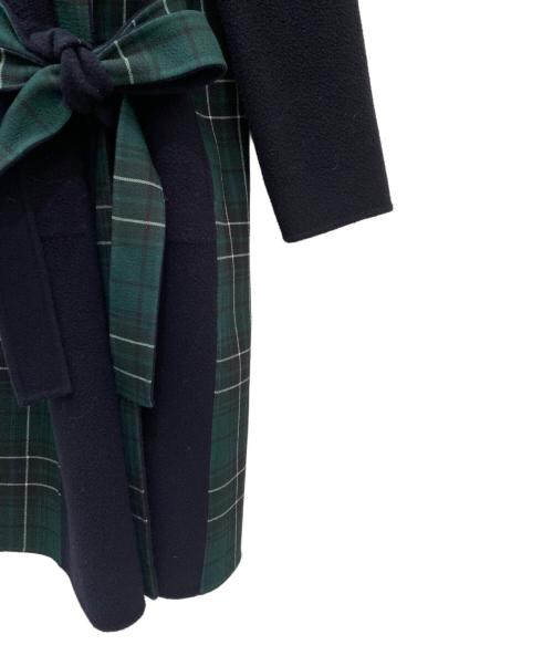 LOEWE（ロエベ）LOEWE (ロエベ) ガウンコート ネイビー×グリーン サイズ:34の古着・服飾アイテム