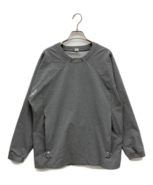 alk phenix（アルクフェニックス）alk phenix (アルクフェニックス) DOU TEE L/S TECH-URAKE ライトグレー サイズ:Lの古着・服飾アイテム