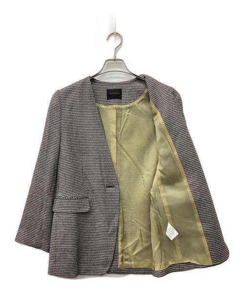 TOMORROW LAND collection（トゥモローランドコレクション）TOMORROW LAND collection (トゥモローランドコレクション) シックシェファード ノーカラージャケット ブラック サイズ:36の古着・服飾アイテム