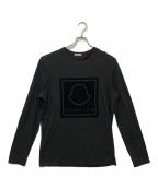MONCLERモンクレール）の古着「MAGLIA T-SHIRT/ロングスリーブカットソー」｜ブラック