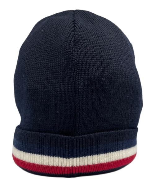 MONCLER（モンクレール）MONCLER (モンクレール) ワッペンロゴ コットンニットキャップ ネイビー サイズ:UNIの古着・服飾アイテム