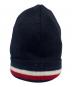 MONCLER (モンクレール) ワッペンロゴ コットンニットキャップ ネイビー サイズ:UNI：17000円