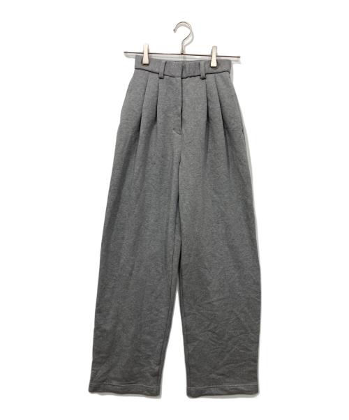 CLANE（クラネ）CLANE (クラネ) TWO TUCK SWEAT PANTS グレーの古着・服飾アイテム