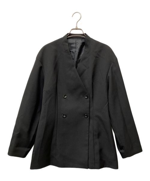 #Newans（ハッシュニュアンス）#Newans (ハッシュニュアンス) ウエストシェイプダブルジャケット ブラック サイズ:1の古着・服飾アイテム