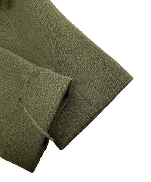 quaranciel（カランシエル）quaranciel (カランシエル) ジャージーテーラードダブルジャケット オリーブ サイズ:38の古着・服飾アイテム