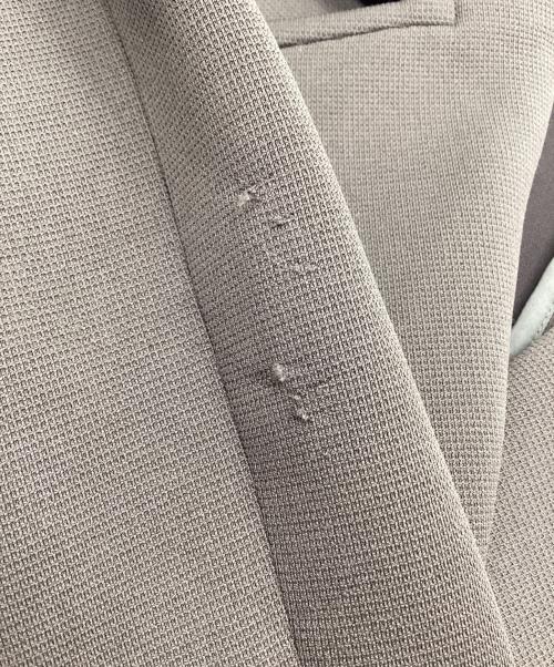 quaranciel（カランシエル）quaranciel (カランシエル) ジャージーテーラードダブルジャケット オリーブ サイズ:38の古着・服飾アイテム