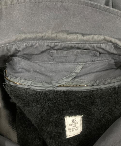 US.ARMY（ユーエスアーミー）US.ARMY (ユーエスアーミー) ライナー付コート ブラック サイズ:38の古着・服飾アイテム