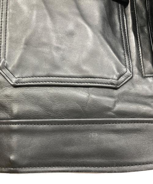 Schott（ショット）Schott (ショット) レザートラッカージャケット ブラック サイズ:38の古着・服飾アイテム