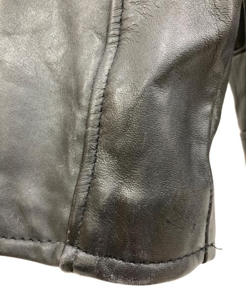 Schott（ショット）Schott (ショット) レザートラッカージャケット ブラック サイズ:38の古着・服飾アイテム