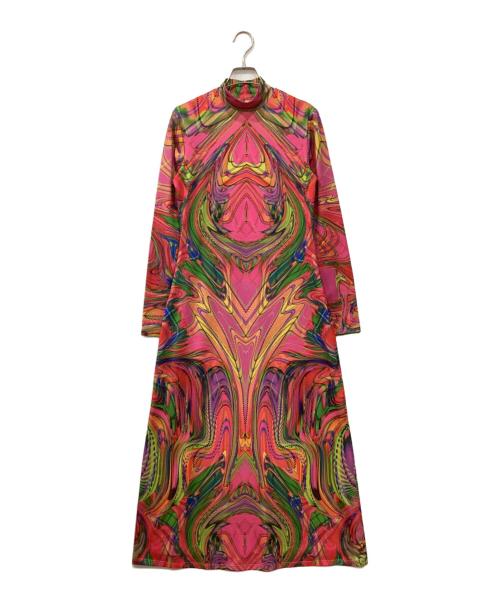 Desigual（デシグアル）Desigual (デシグアル) スリムミディワンピース マルチカラー サイズ:Lの古着・服飾アイテム