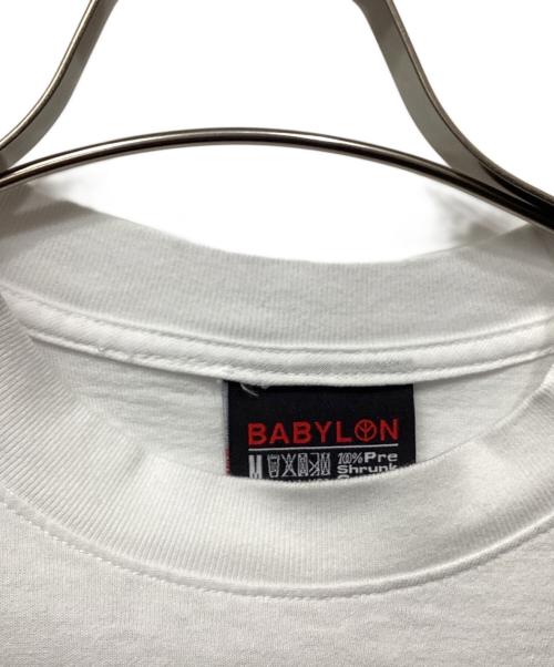 BABYLON（バビロン）BABYLON  (バビロン) OFFWHITE (オフホワイト) プリントTシャツ ホワイト サイズ:Mの古着・服飾アイテム