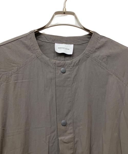 solamonat poche（ソラモナ ポッシェ）solamonat poche (ソラモナ ポッシェ) ノーカラーコート グレー サイズ:FREEの古着・服飾アイテム