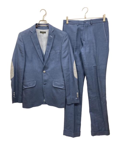 holland esquire（ホーランド エスクワイヤー）holland esquire (ホーランド エスクワイヤー) 3ピーススーツ ブルー サイズ:36の古着・服飾アイテム