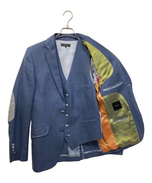 holland esquire（ホーランド エスクワイヤー）holland esquire (ホーランド エスクワイヤー) 3ピーススーツ ブルー サイズ:36の古着・服飾アイテム