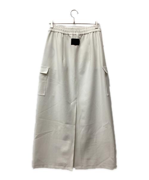 COGTHEBIGSMOKE（コグザビッグスモーク）COGTHEBIGSMOKE (コグザビッグスモーク) KHLOE LONG CARGO SKIRT ホワイト サイズ:1の古着・服飾アイテム