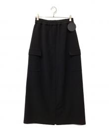 COGTHEBIGSMOKE（コグザビッグスモーク）の古着「KHLOE LONG CARGO SKIRT」｜ブラック