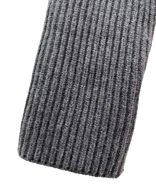 Louren（ローレン）Louren (ローレン) patchwork military knit blouson グレー サイズ:Fの古着・服飾アイテム