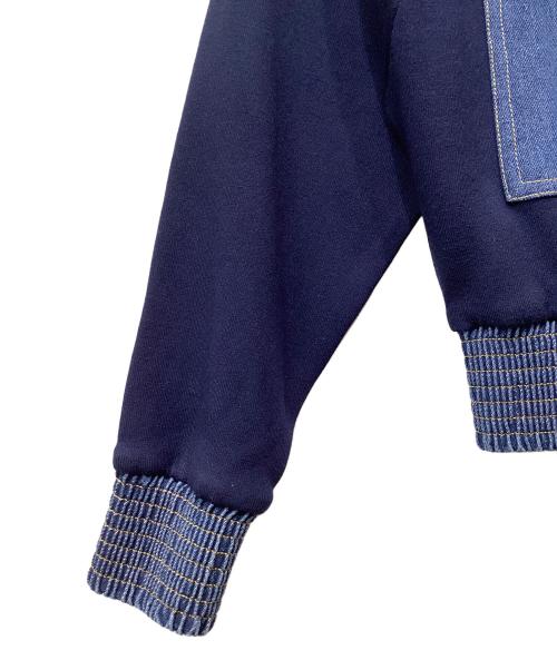 Sandro（サンドロ）Sandro (サンドロ) ボンバージャケット ネイビーの古着・服飾アイテム