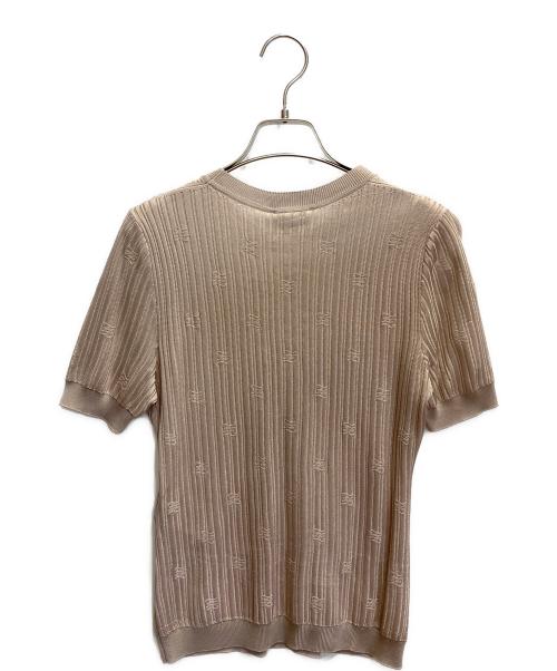 FENDI（フェンディ）FENDI (フェンディ) ショートスリーブニット ベージュ サイズ:38の古着・服飾アイテム