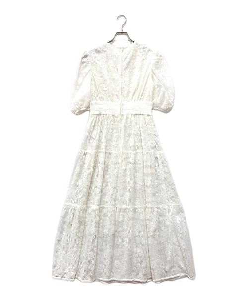 CORCOVADO（コルコバード）CORCOVADO (コルコバード) PUTI Flower race ドレス ホワイト サイズ:Mの古着・服飾アイテム