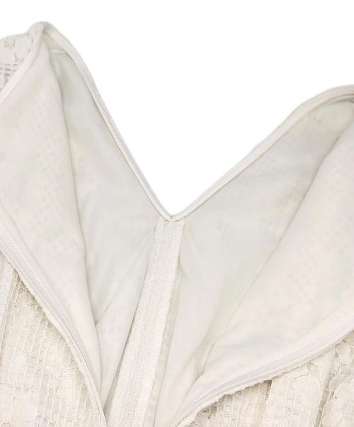 CORCOVADO（コルコバード）CORCOVADO (コルコバード) PUTI Flower race ドレス ホワイト サイズ:Mの古着・服飾アイテム