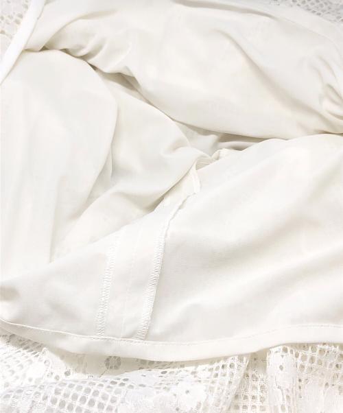 CORCOVADO（コルコバード）CORCOVADO (コルコバード) PUTI Flower race ドレス ホワイト サイズ:Mの古着・服飾アイテム