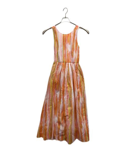 JILL STUART（ジルスチュアート）JILL STUART (ジルスチュアート) マルチストライププリントワンピース ピンク サイズ:SIZE2の古着・服飾アイテム
